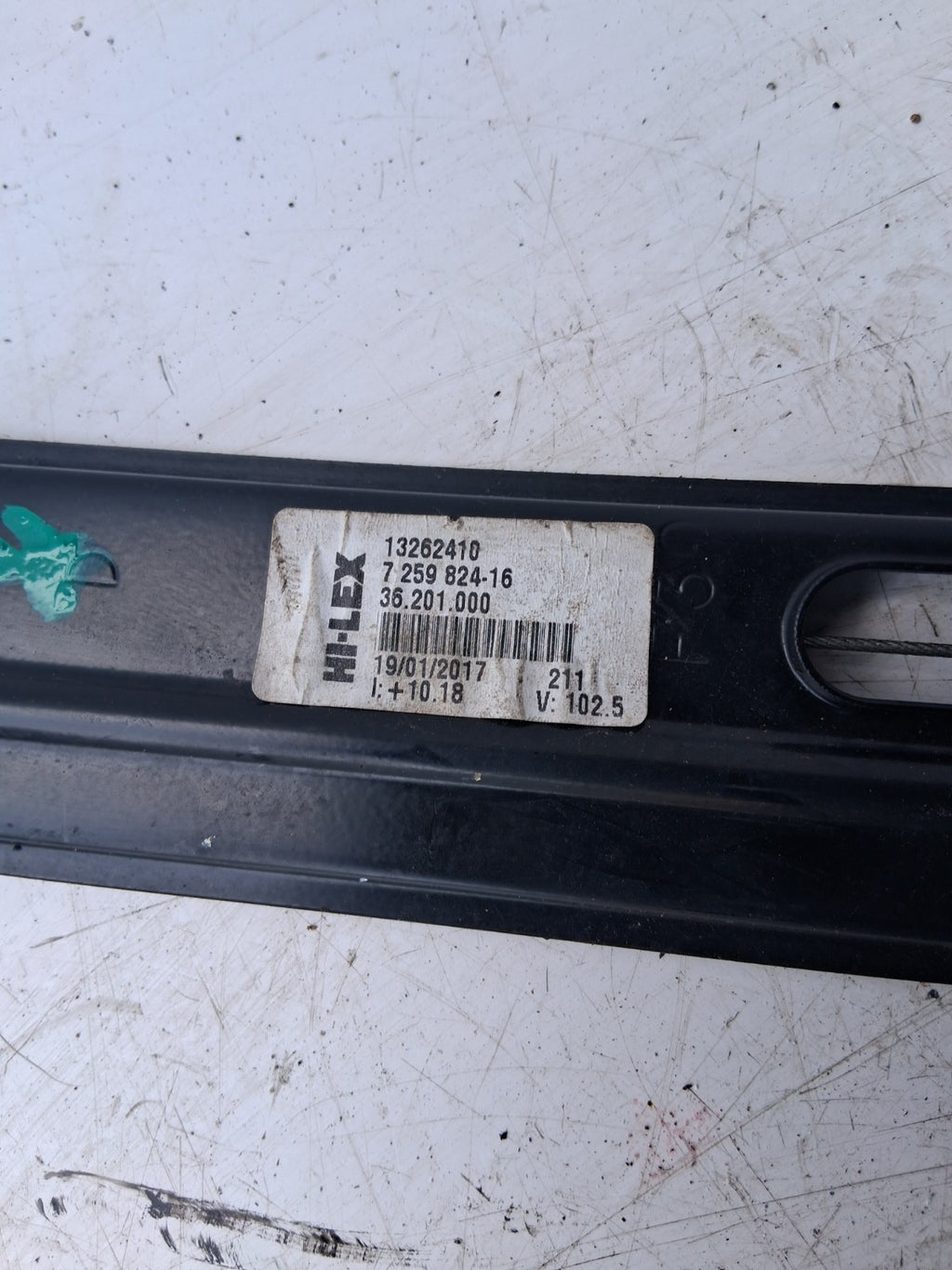 2013 FORD MONDEO NSF PASSENGER SIDE FRONT WINDOW REGULATOR AND MOTOR 13262410