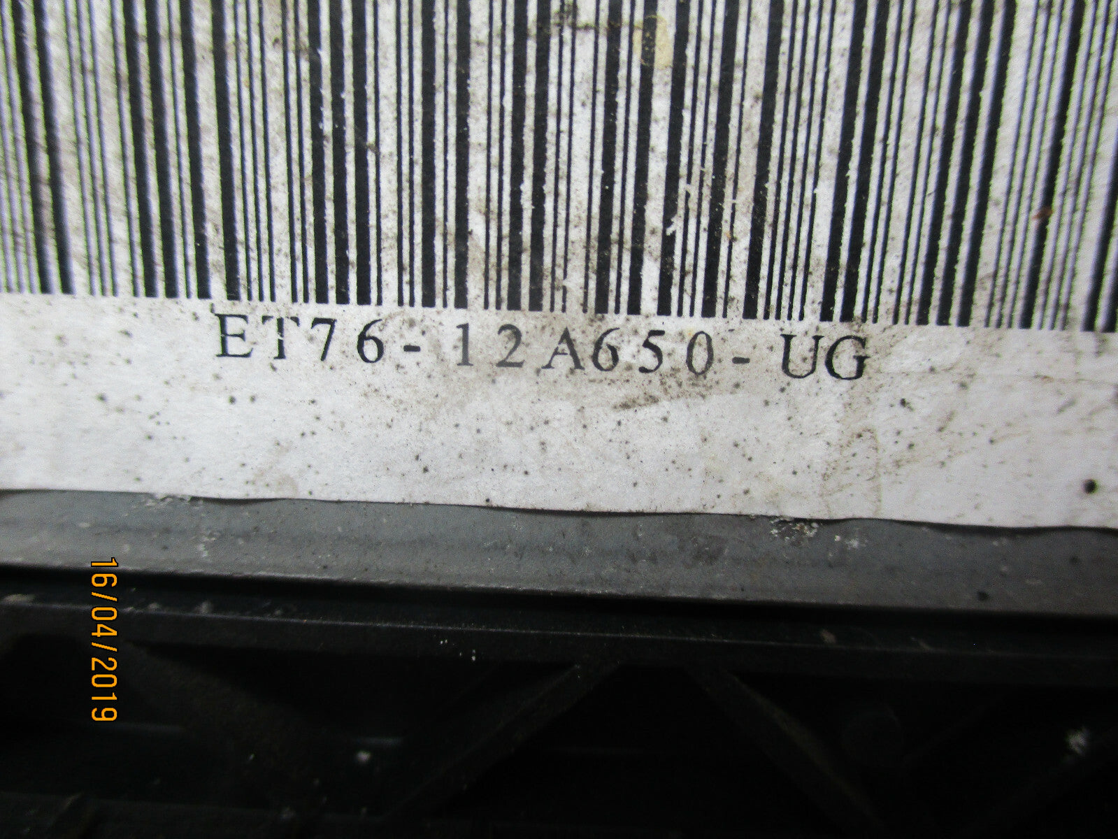 FORD TRANSIT COURIER 2017 ENGINE CONTROL MODULE ECU ET7612A650UG