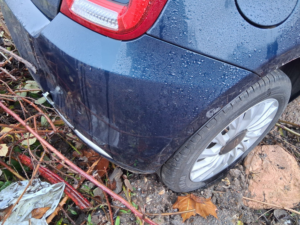 2023 FIAT 500 MHEV COMPLETE REAR BUMPER BLUE
