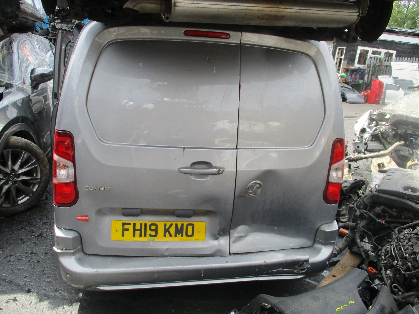 2019 VAUXHALL COMBO E MK4 NS PASSENGER SIDE SLIDING EXTERIOR DOORHANDLE GREY KCA