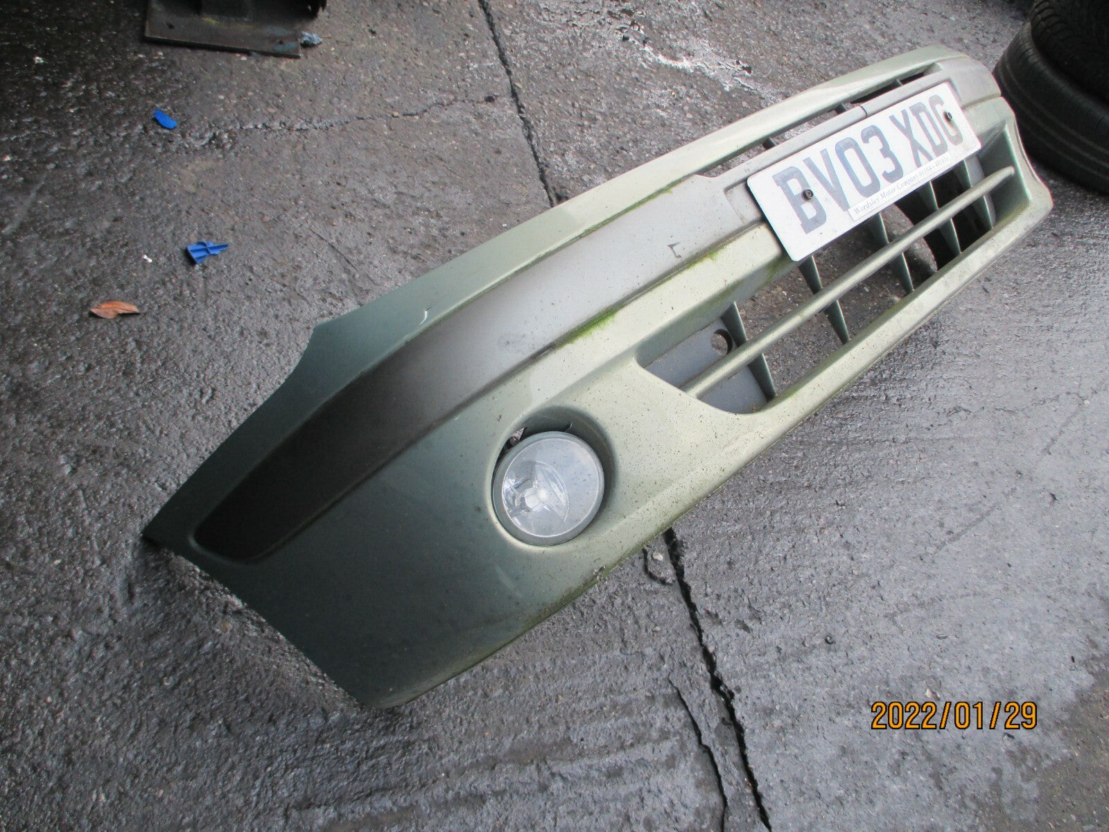 RENAULT MEGANE SCENIC 2003 FRONT COMPLETE BUMPER BEIGE