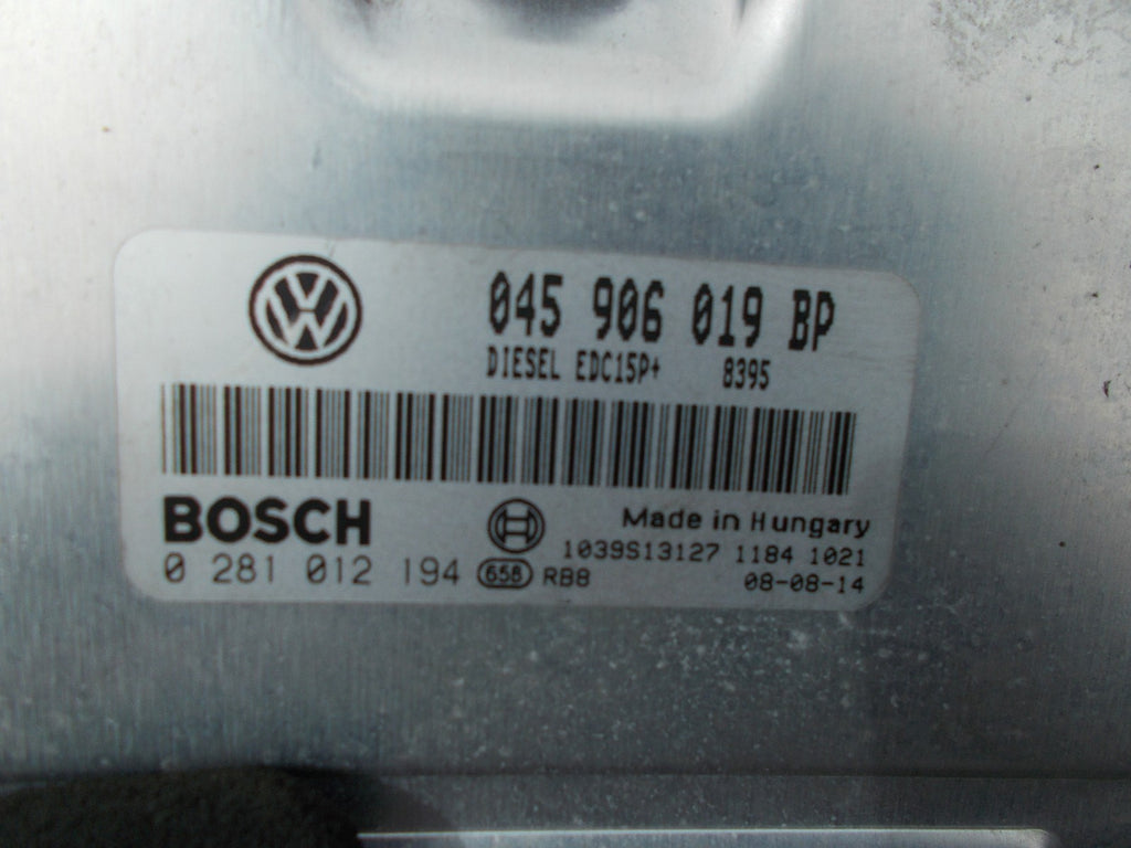 VOLKSWAGEN POLO 9N3 1.4 TDI ENGINE CONTROL UNIT ECU 045 906 019 BP