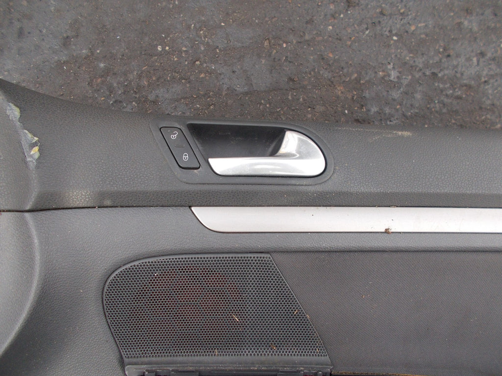 2009 VW GOLF OSF DRIVERS SIDE FRONT DOOR CARD 1K4867012FCTRS
