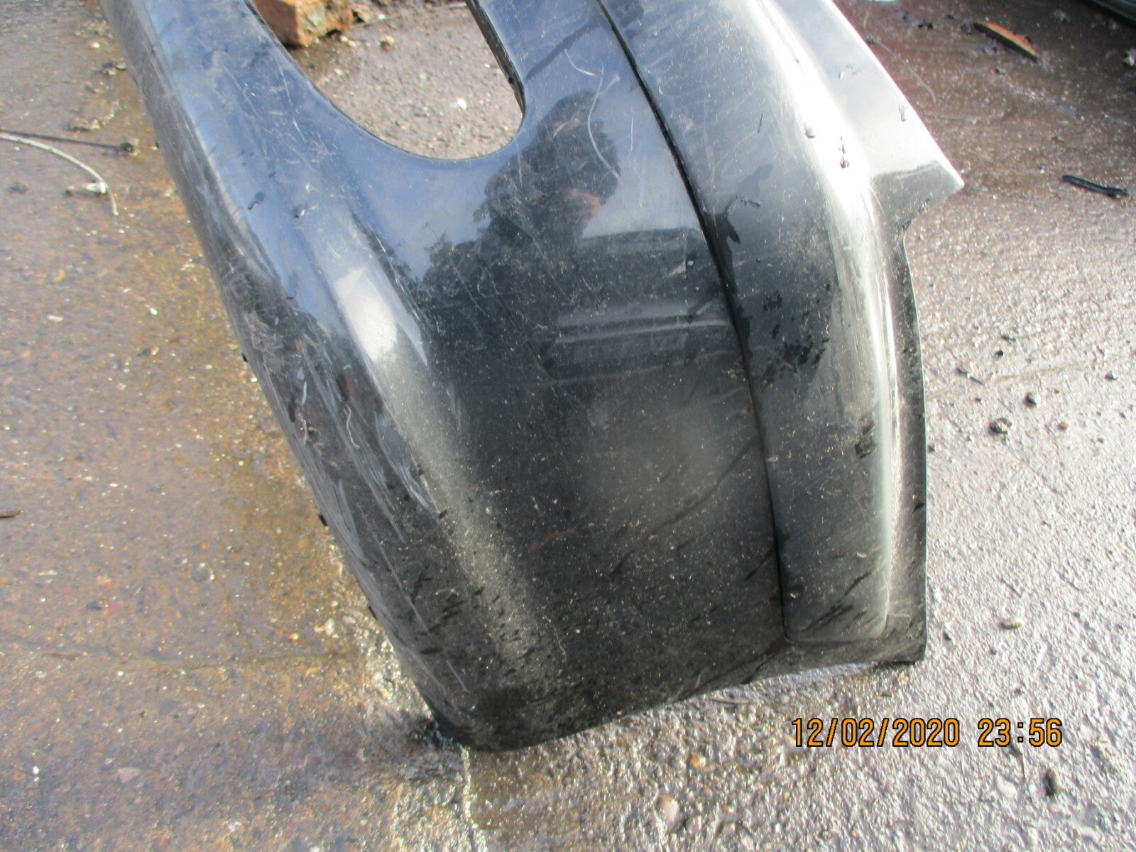 PEUGEOT 607 2004 COMPLETE FRONT PLASTIC BUMPER IN BLACK