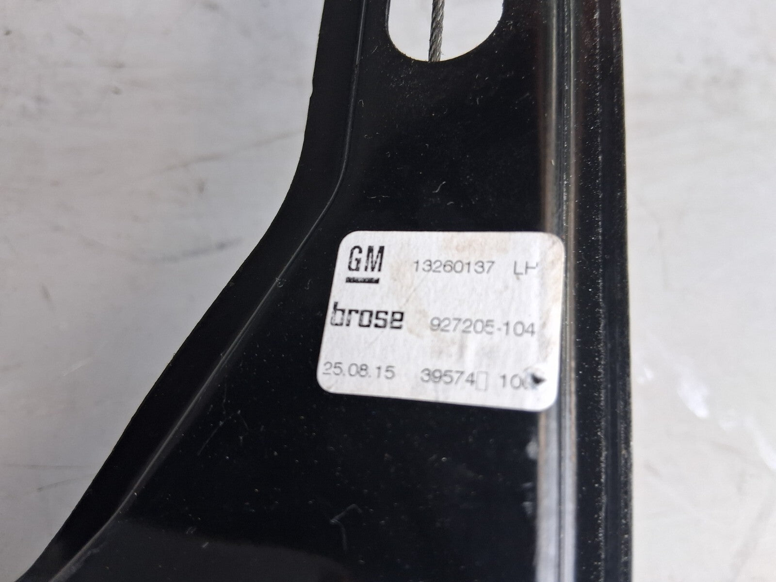 VAUXHALL ZAFIRA C 2016 NSF PASSENGER SIDE FRONT WINDOW MOTOR REGULATOR 13260137
