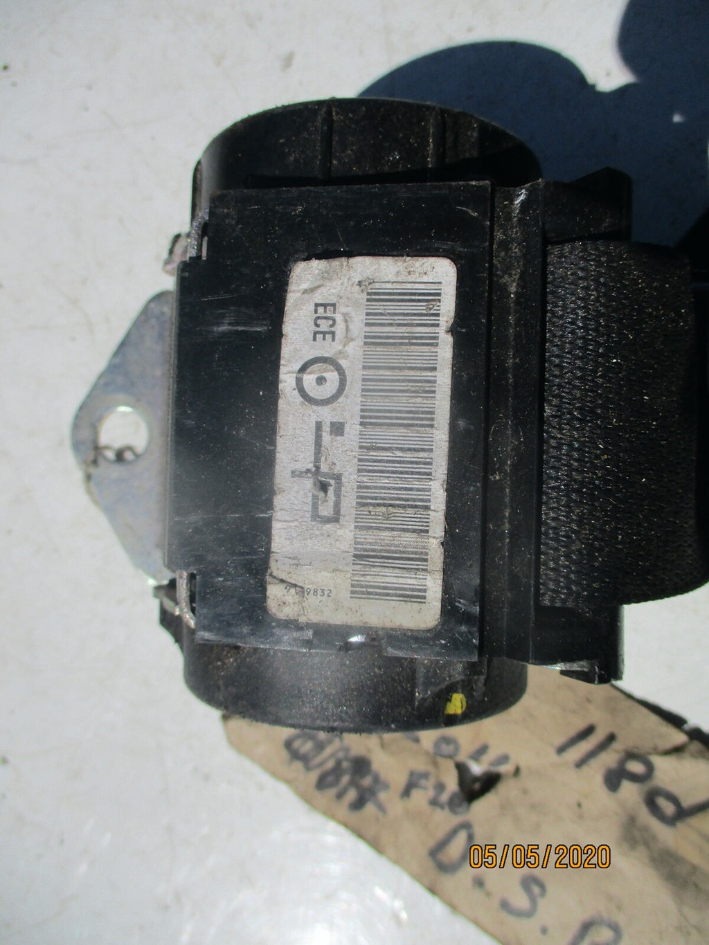 BMW 1 SERIES E87 2011 NSR PASSENGER SIDE REAR SEAT BELT SEATBELT 607051100E