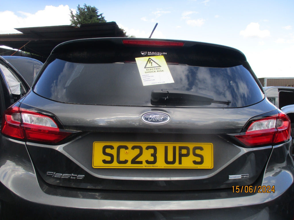 FORD FIESTA MK8 2023 REAR BARE TAILGATE BOOTLID MAGNETIC GREY QH