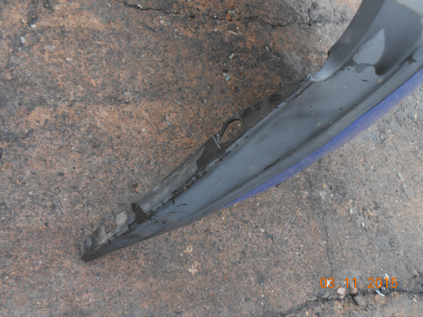 FIAT DOBLO MPV 2004 FRONT BUMPER IN BLUE