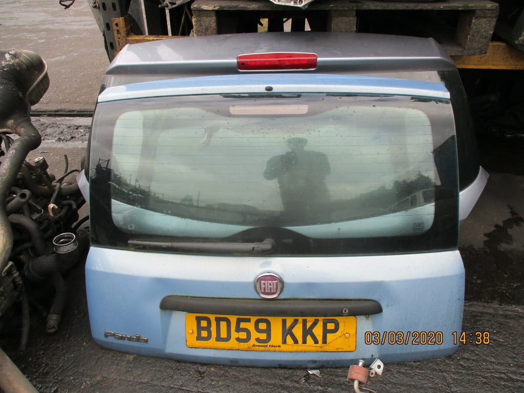 FIAT PANDA 2009 MK2 COMPLETE REAR TAILGATE BOOT LID BLUE