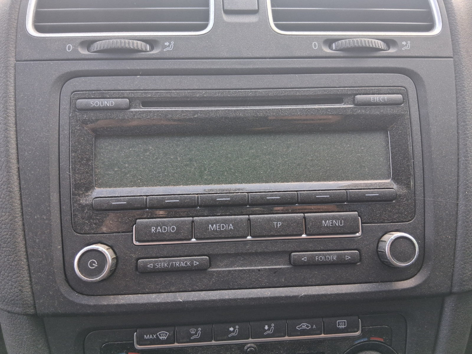 2012 VW VOLKSWAGEN GOLF MK6 RADIO CD PLAYER STEREO HEAD UNIT