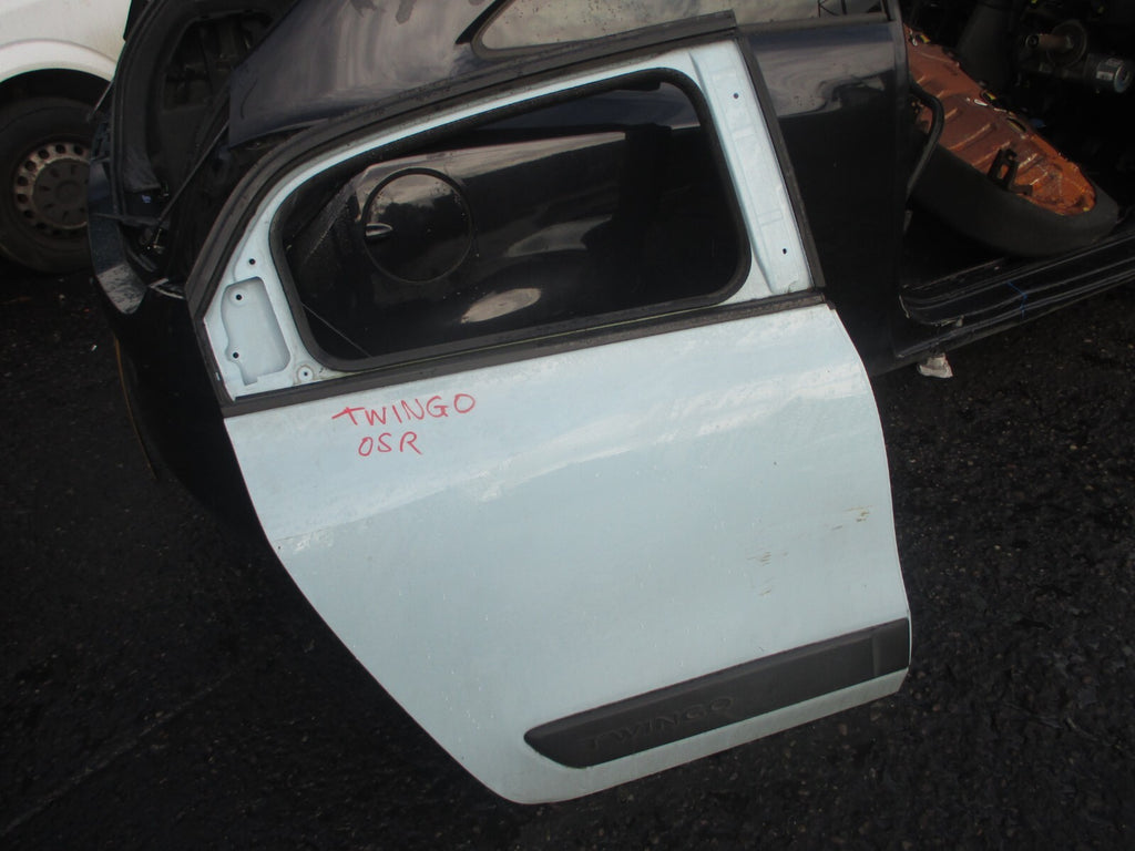RENAULT TWINGO MK3 2017 OSR DRIVER SIDE REAR BARE DOOR LIGHT BLUE