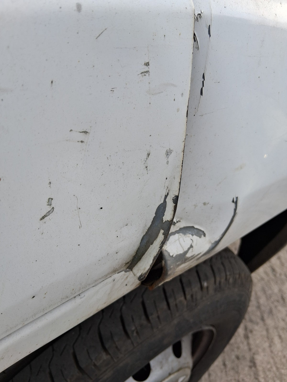 2014 CITROEN RELAY MK3 OSF DRIVER SIDE FRONT BARE DOOR WHITE DAMAGED