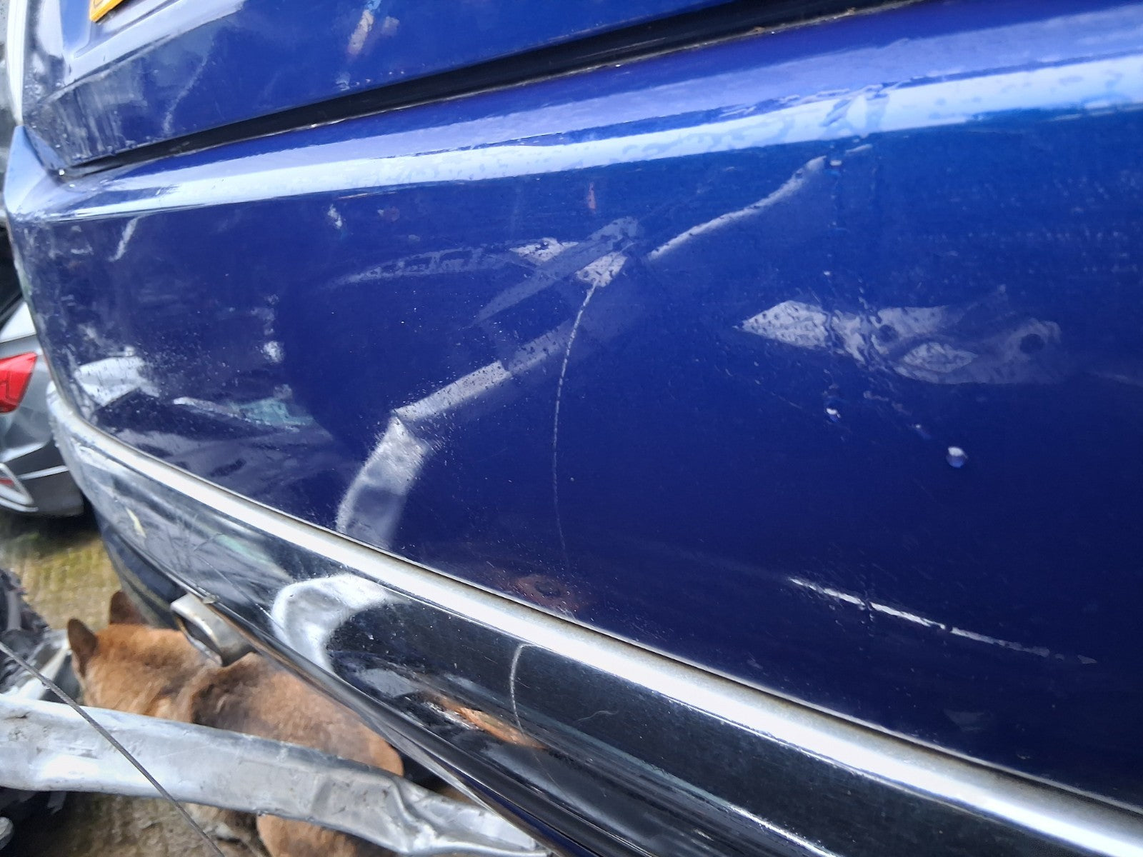 2010 FIAT 500 LOUNGE MK1 COMPLETE REAR BUMPER BLUE