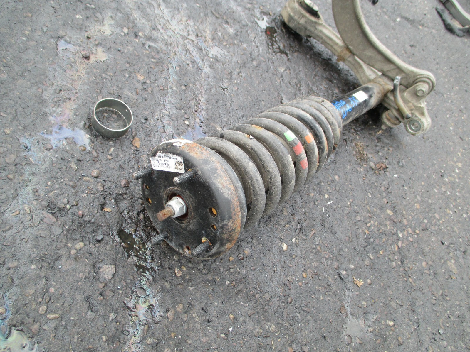 JAGUAR XF 2013 OSF DRIVER SIDE FRONT BRAKE DISC CALIPER HUB SUPPORT ARM