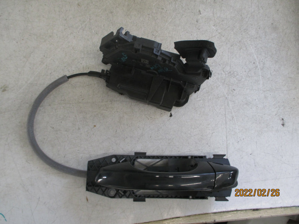 VOLKSWAGEN GOLF 2018 MK7 NSR REAR PASSENGER SIDE DOOR LOCK MECHANISM WITH HANDLE