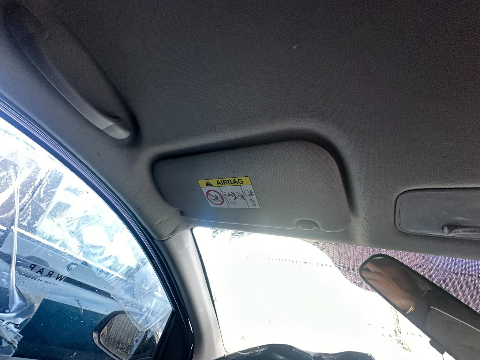 2017 HYUNDAI i10 MK2 NSF PASSENGER SIDE FRONT SUN VISOR SUNVISOR