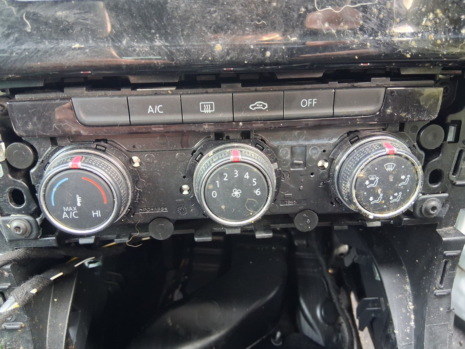 2016 VOLKSWAGEN GOLF MK7 AC HEATER CLIMATE CONTROL SWITCH PANEL
