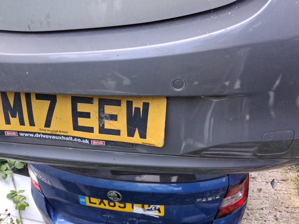 2017 VAUXHALL CORSA E 3 DOOR COMPLETE REAR BUMPER SILVER METALLIC 176