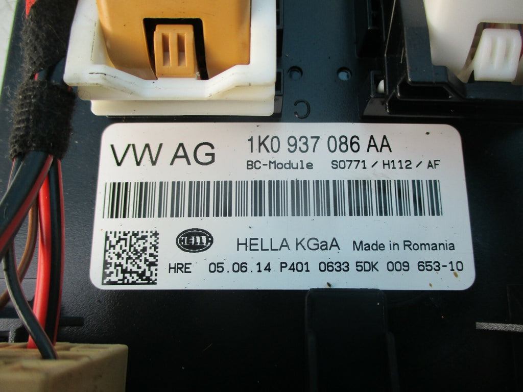 SKODA YETI 5L 2014 BCM ONBOARD BODY CONTROL ECU UNIT MODULE 1K0937086AA