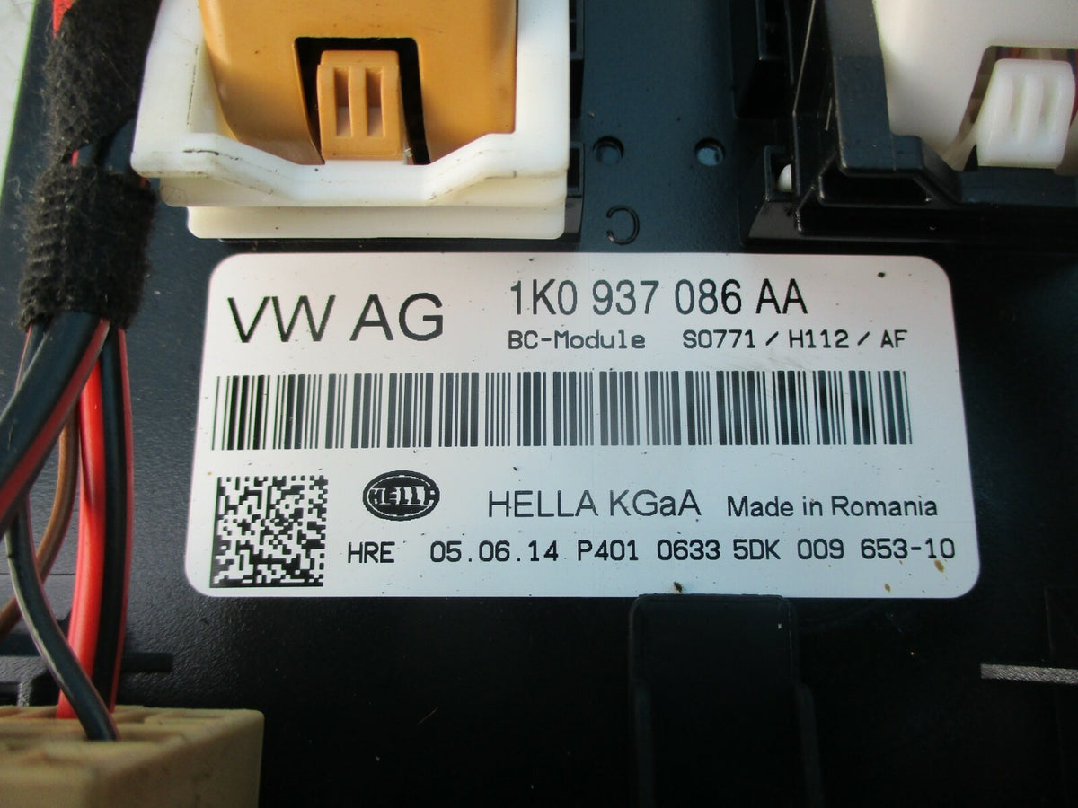 SKODA YETI 5L 2014 BCM ONBOARD BODY CONTROL ECU UNIT MODULE 1K0937086AA