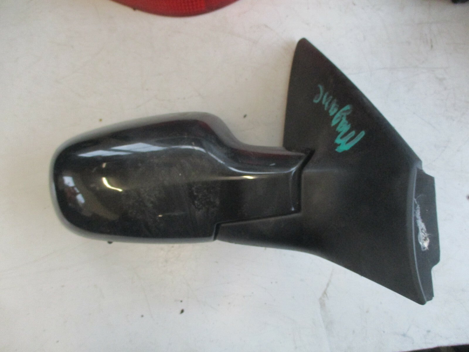 RENAULT MEGANE MK2 2006 OS DRIVER SIDE ELECTRIC DOOR WING DOOR MIRROR BLACK