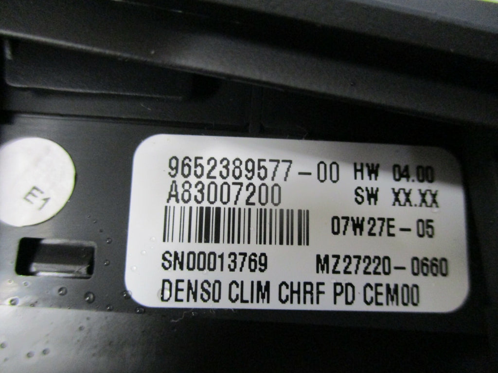 CITROEN C4 PICASSO 2008 HEATER CLIMATE CONTROL SWITCH DIAL AIR VENT 9652389577