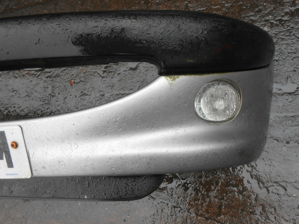 PEUGEOT 206 2002 PRE FACELIFT FRONT PLASTIC BUMPER FOG SPOT LIGHTS SILVER