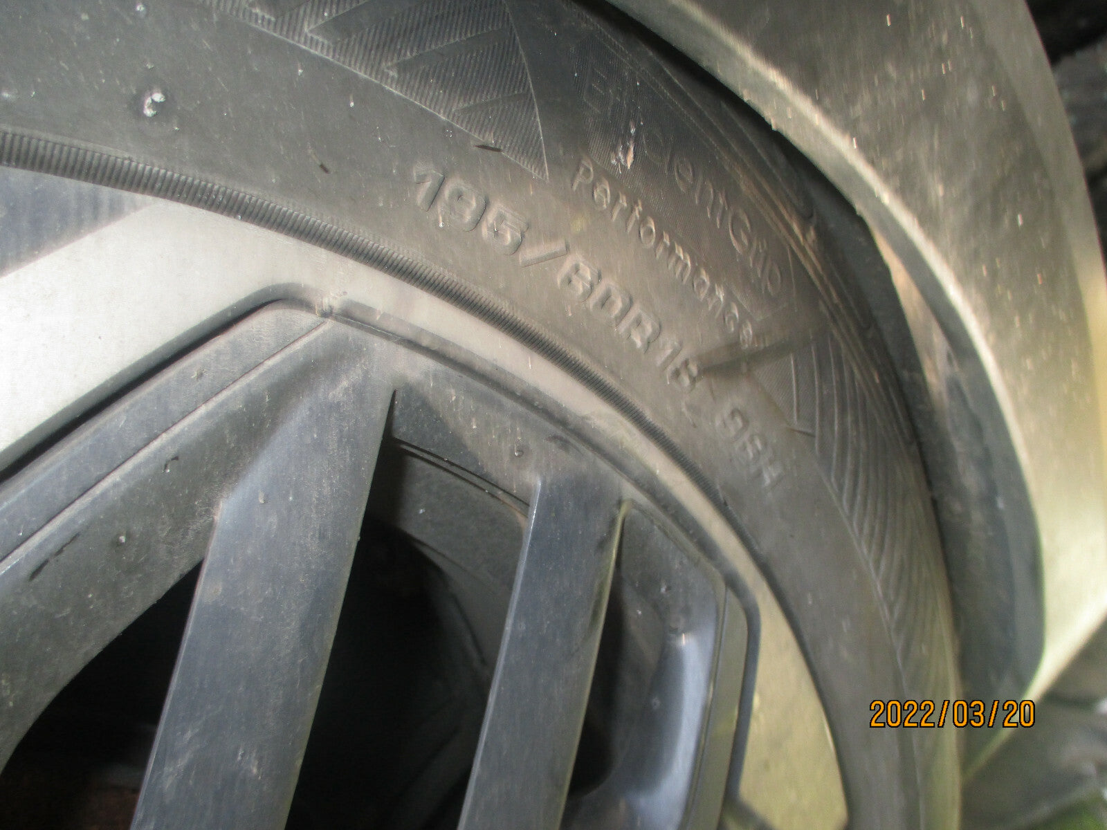 CITROEN C4 MK3 2021 18 INCH DIAMOND CUT ALLOY WHEEL WITH TYRE 195/60R18 REF 3