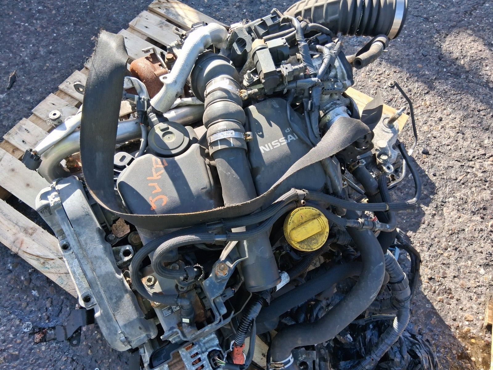 2016 NISSAN JUKE F15 1.5 DIESEL COMPLETE ENGINE WITH PUMPS INJECTORS K9K 636