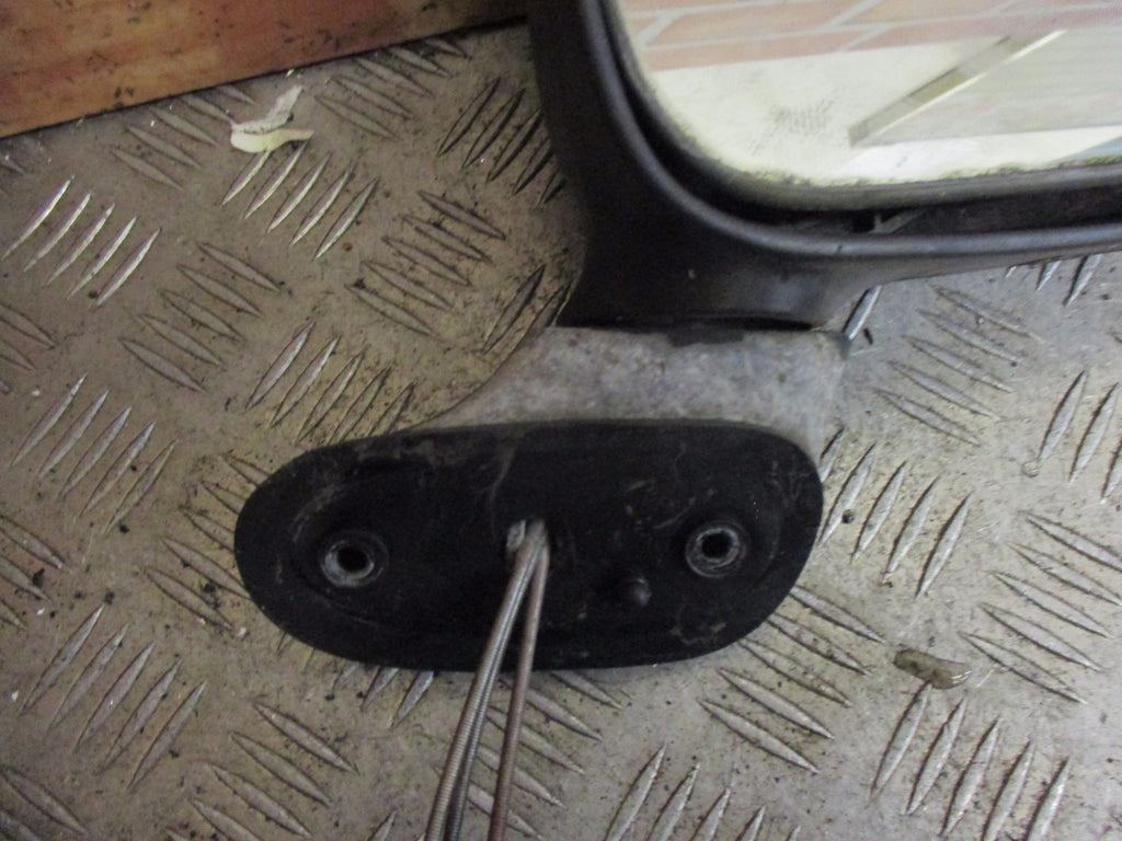 DAEWOO MATIZ KLYA 2002 OS DRIVER SIDE MANUAL DOOR WING MIRROR BLACK PLASTIC