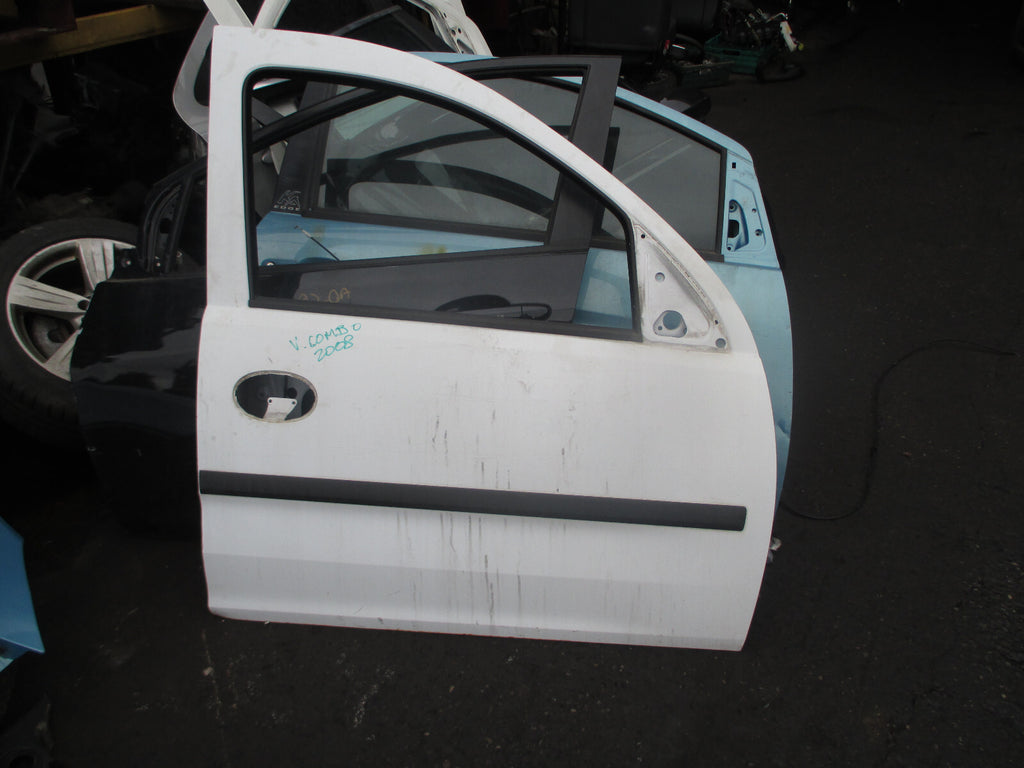 VAUXHALL COMBO C 2008 OSF DRIVER SIDE FRONT BARE DOOR SHELL WHITE