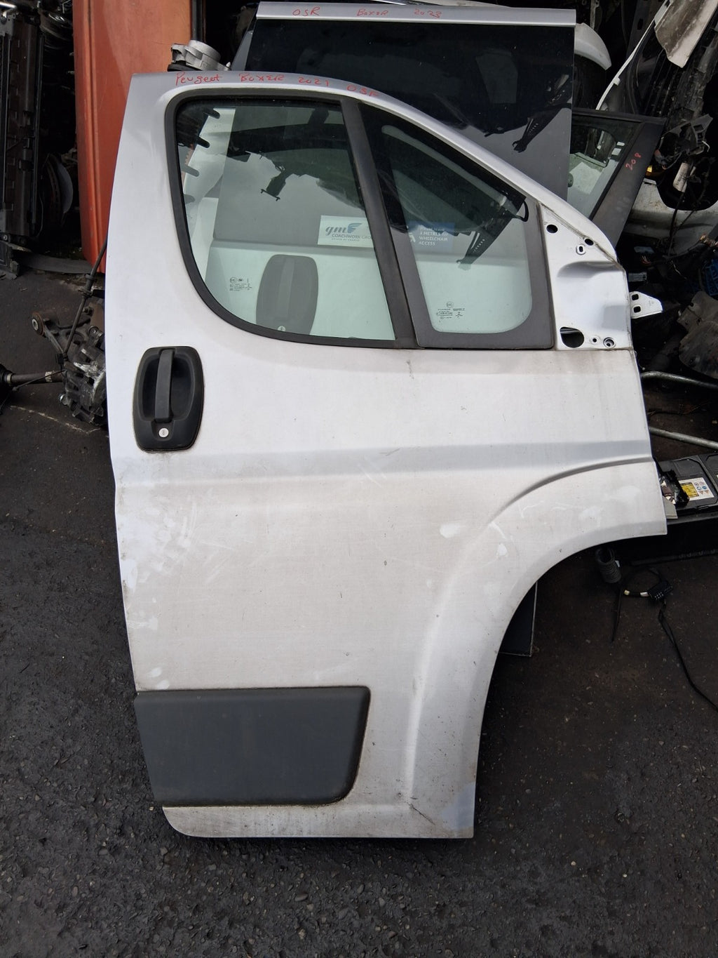 2021 PEUGEOT BOXER MK3 OSF DRIVER SIDE FRONT RIGHT BARE DOOR GREY
