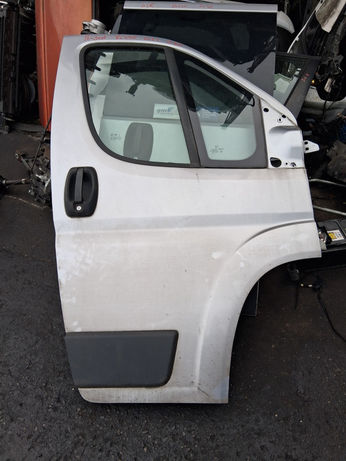 2021 PEUGEOT BOXER MK3 OSF DRIVER SIDE FRONT RIGHT BARE DOOR GREY