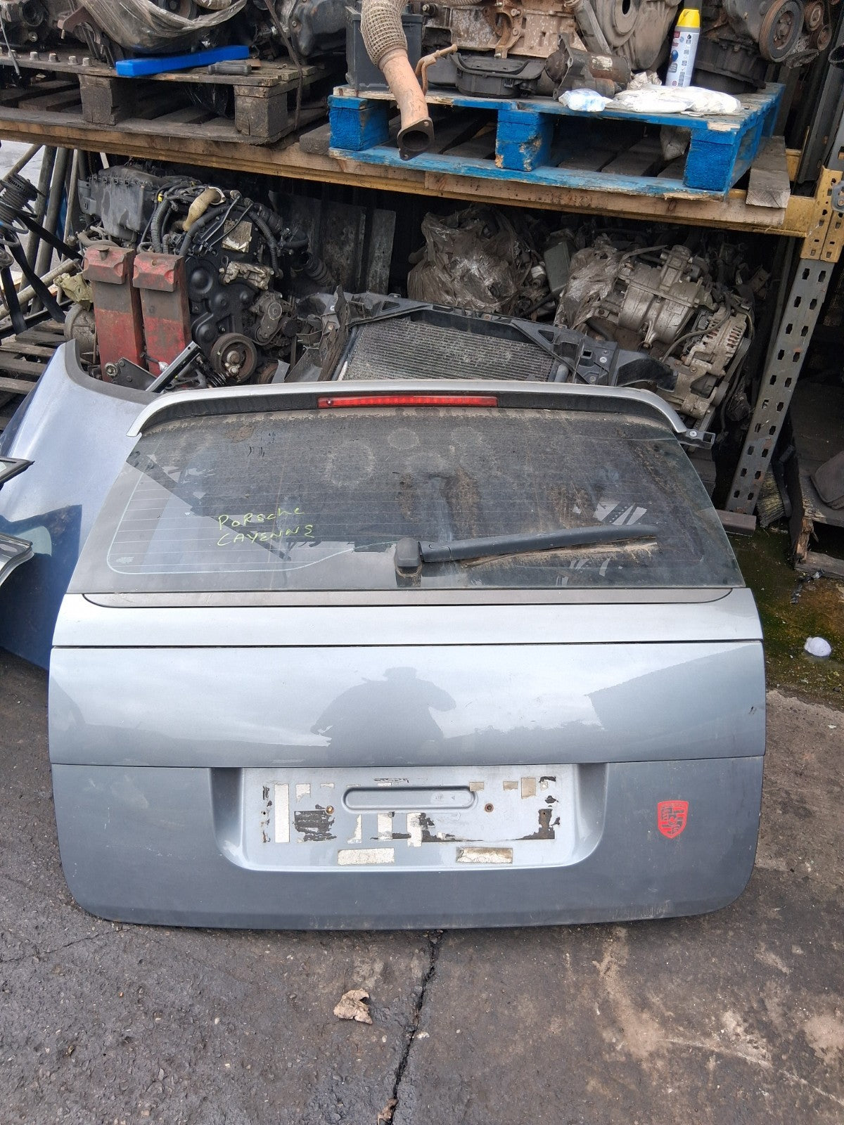 2003 PORSCHE CAYENNE MK1 REAR HATCHBACK BOOTLID TAILGATE BOOT LID TITAN GREY D7Z