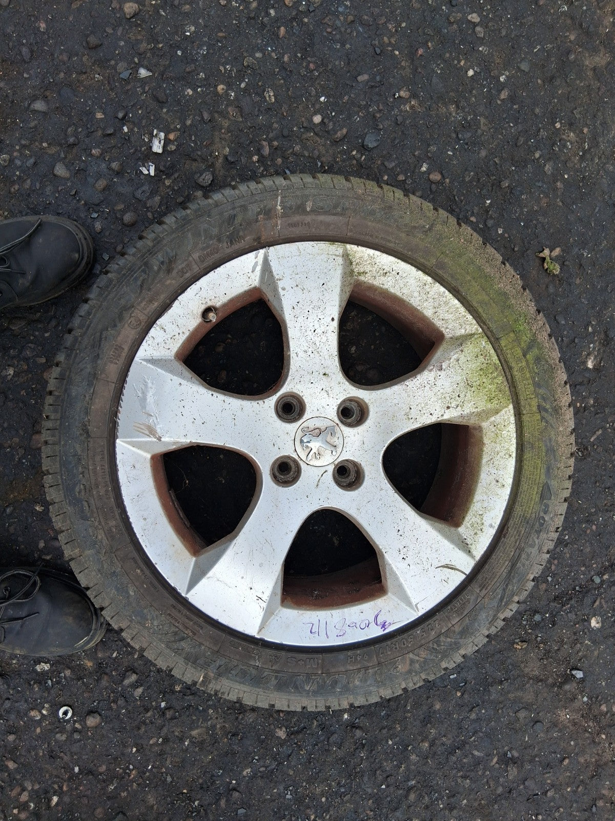 2012 PEUGEOT 3008 MK1 17 INCH ALLOY WHEEL WITH TYRE 225/50R17