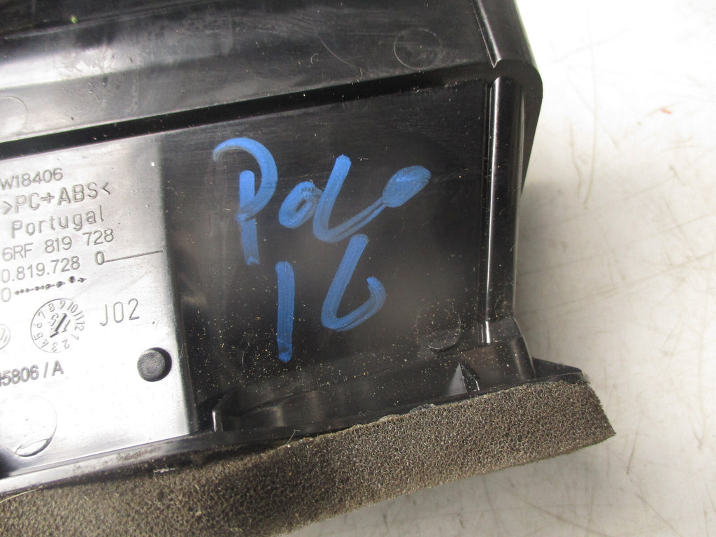 2016 VOLKSWAGEN POLO MK5 6R DASHBOARD CENTER AIR VENT 6C0819728CVAL