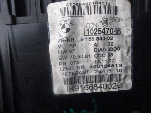 2007 BMW 3 SERIES SPEEDOMETER 10454219