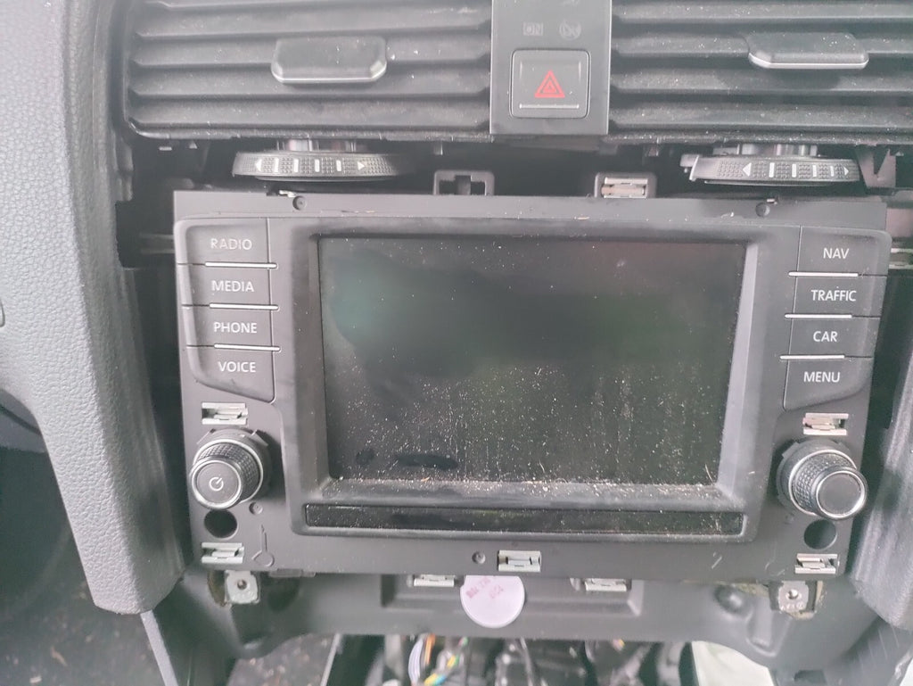 2017 VW VOLKSWAGEN GOLF MK7 RADIO STEREO SAT NAV DISPLAY SCREEN NO CODE