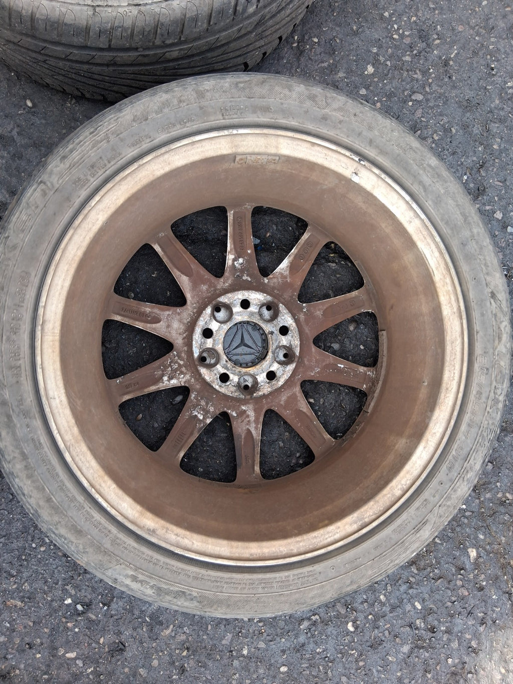 2008 MERCEDES B CLASS W245 17 INCH ALLOY WHEEL WITH TYRE 215/45R17