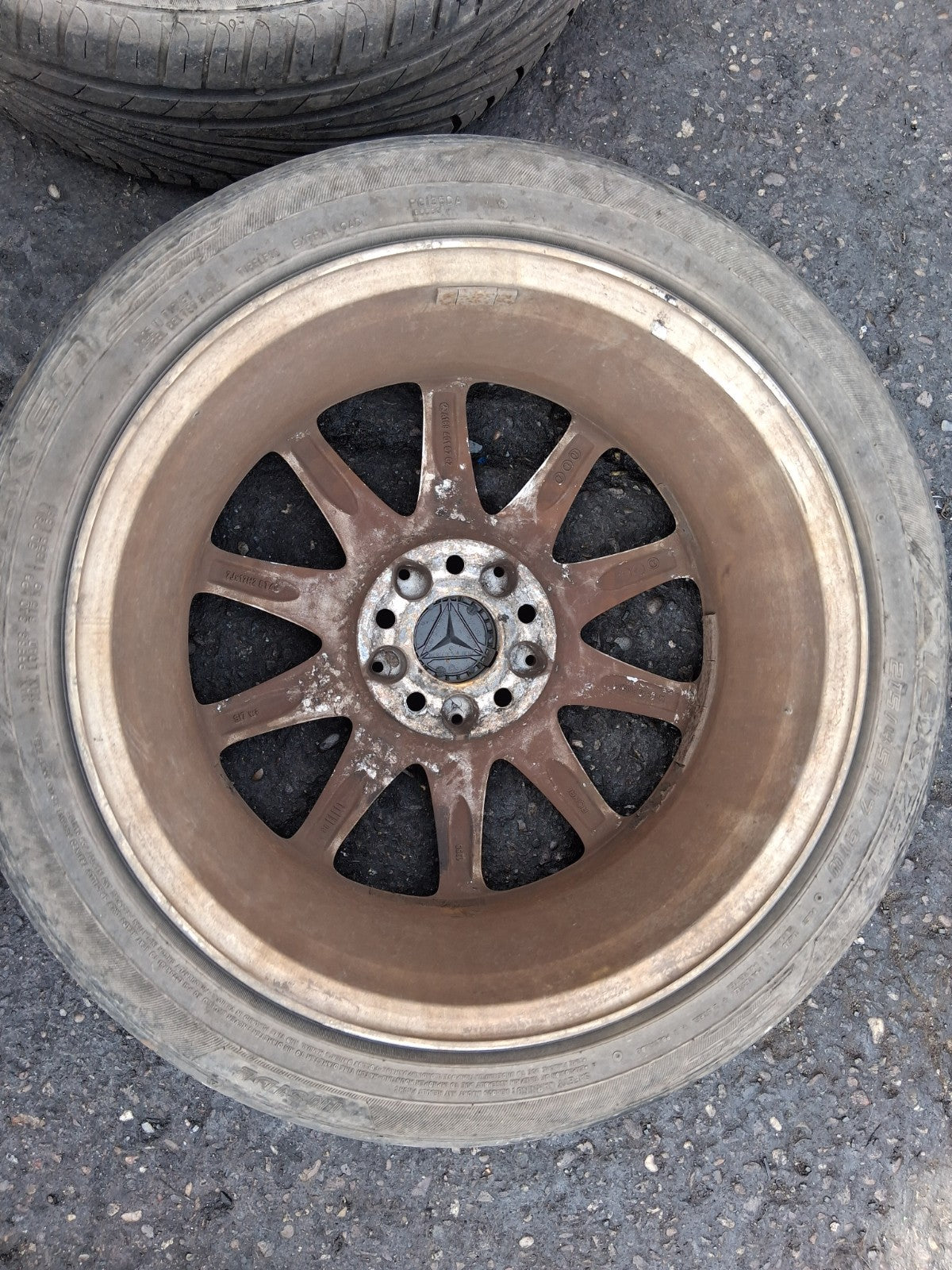 2008 MERCEDES B CLASS W245 17 INCH ALLOY WHEEL WITH TYRE 215/45R17