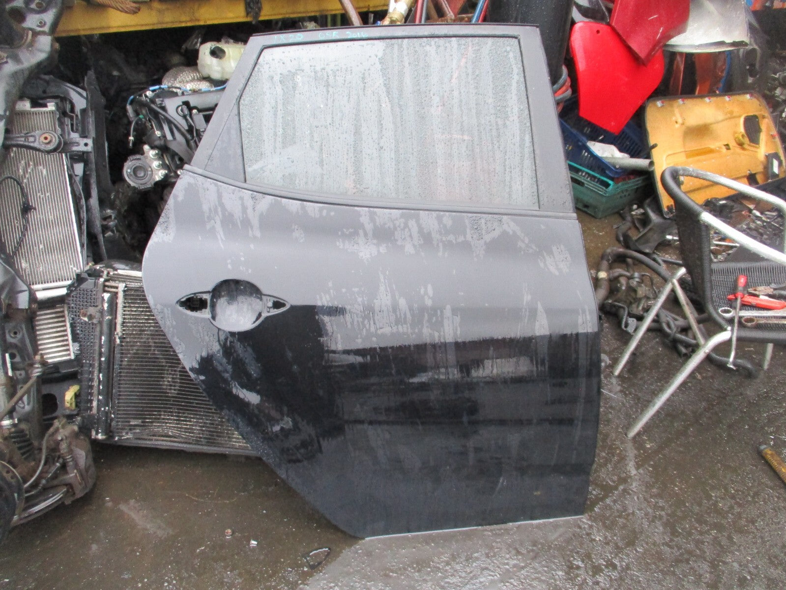 HYUNDAI IX20 2018 OSR DRIVER SIDE REAR BARE DOOR SHELL PHANTOM BLACK MET PAE