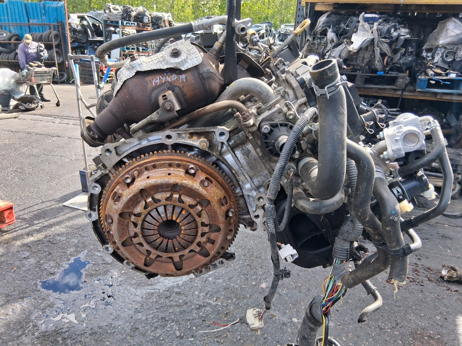2019 TOYOTA AYGO MK2 1.0 PETROL COMPLETE ENGINE 1KR-FE 1KR FE 1KRFE