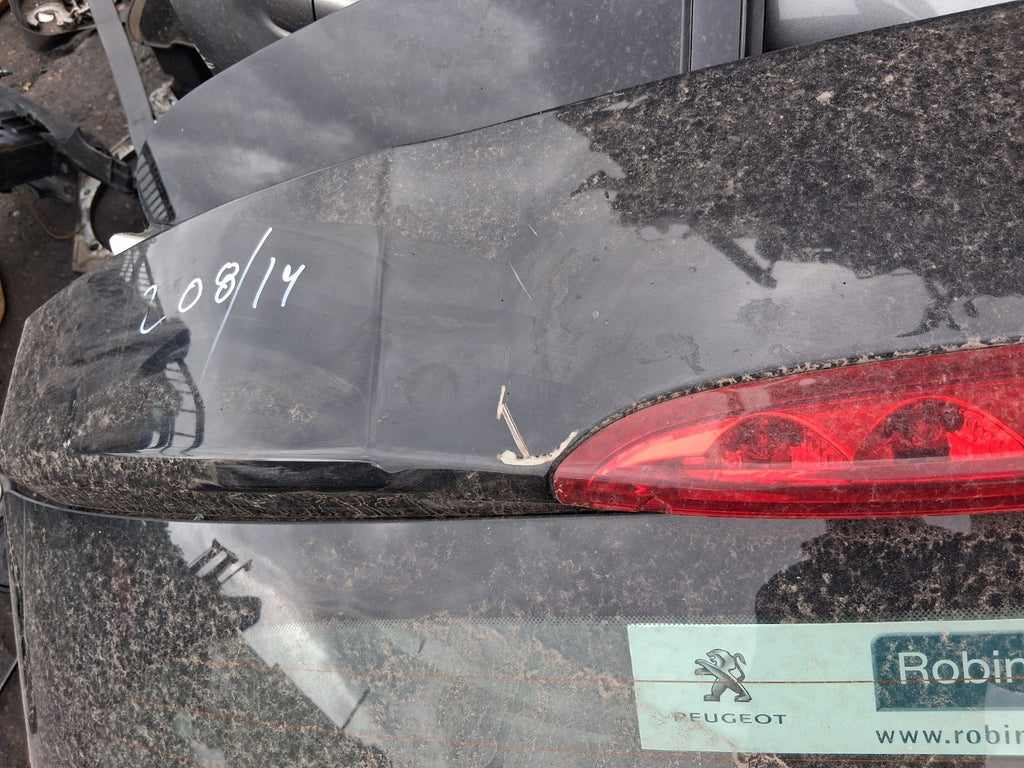 2014 PEUGEOT 208 COMPLETE REAR BOOTLID TAILGATE PEARL BLACK KTV
