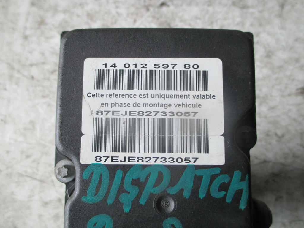 CITROEN DISPATCH 2008 MK2 ABS BRAKING PUMP 1401259780