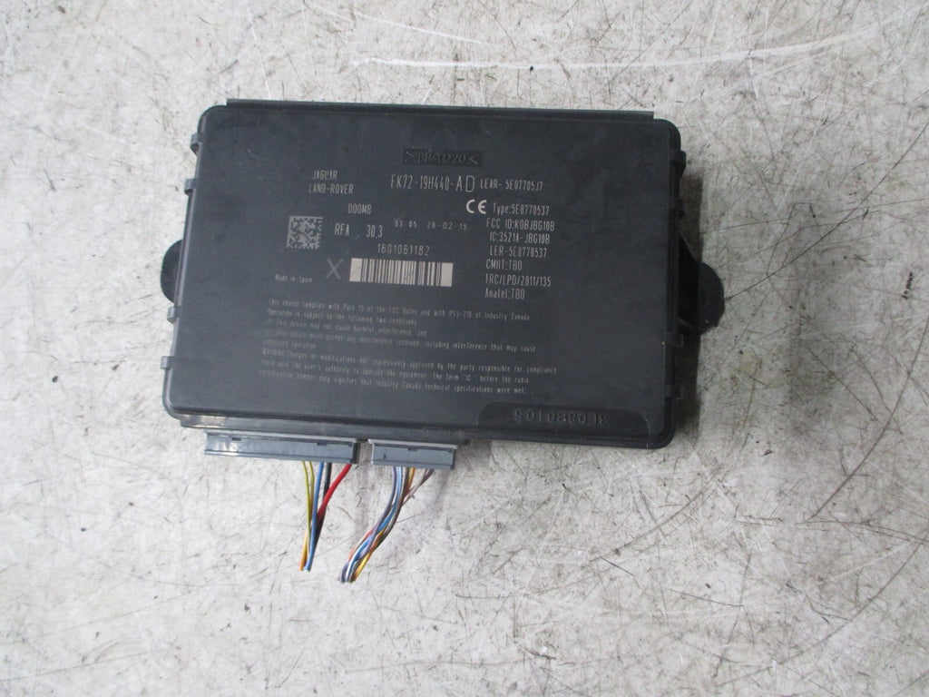 JAGUAR XE X760 2016 KEYLESS ENTRY ECU MODULE FK7219H440AD