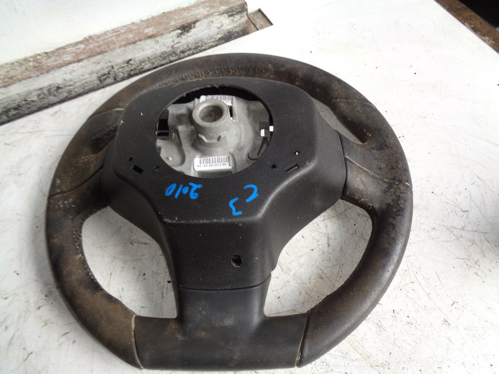CITROEN C3 MK2 2010 3 SPOKE BLACK STEERING WHEEL 96842235ZD