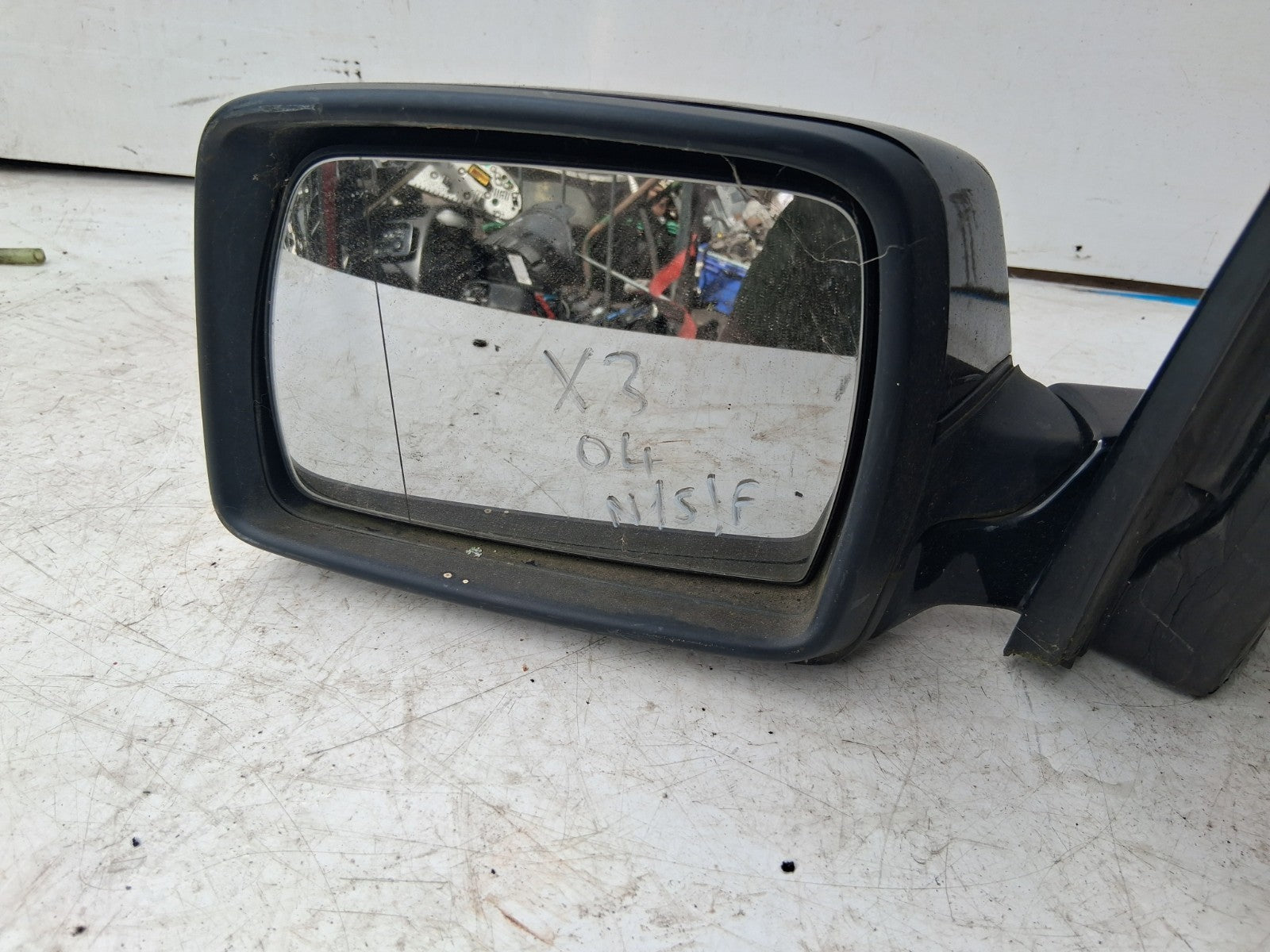2004 BMW X3 E83 NSF PASSENGER SIDE FRONT ELECTRIC WING MIRROR BLACK