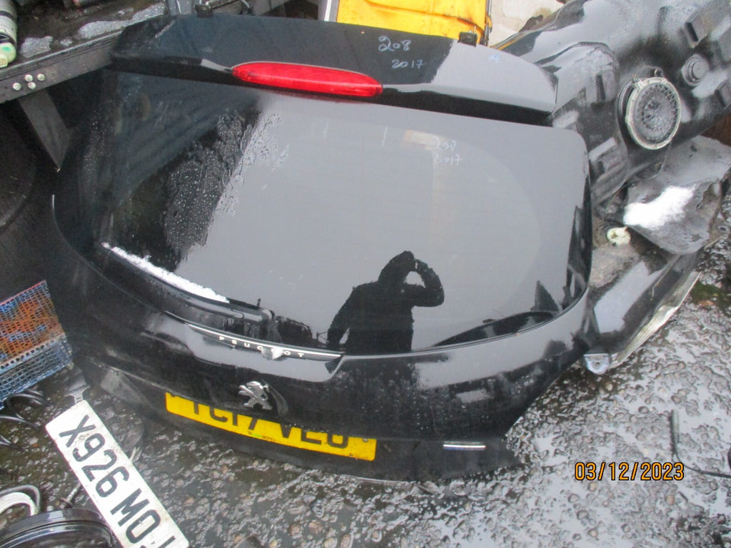 PEUGEOT 208 2017 3 DOOR BARE TAILGATE BOOTLID BLACK KTV