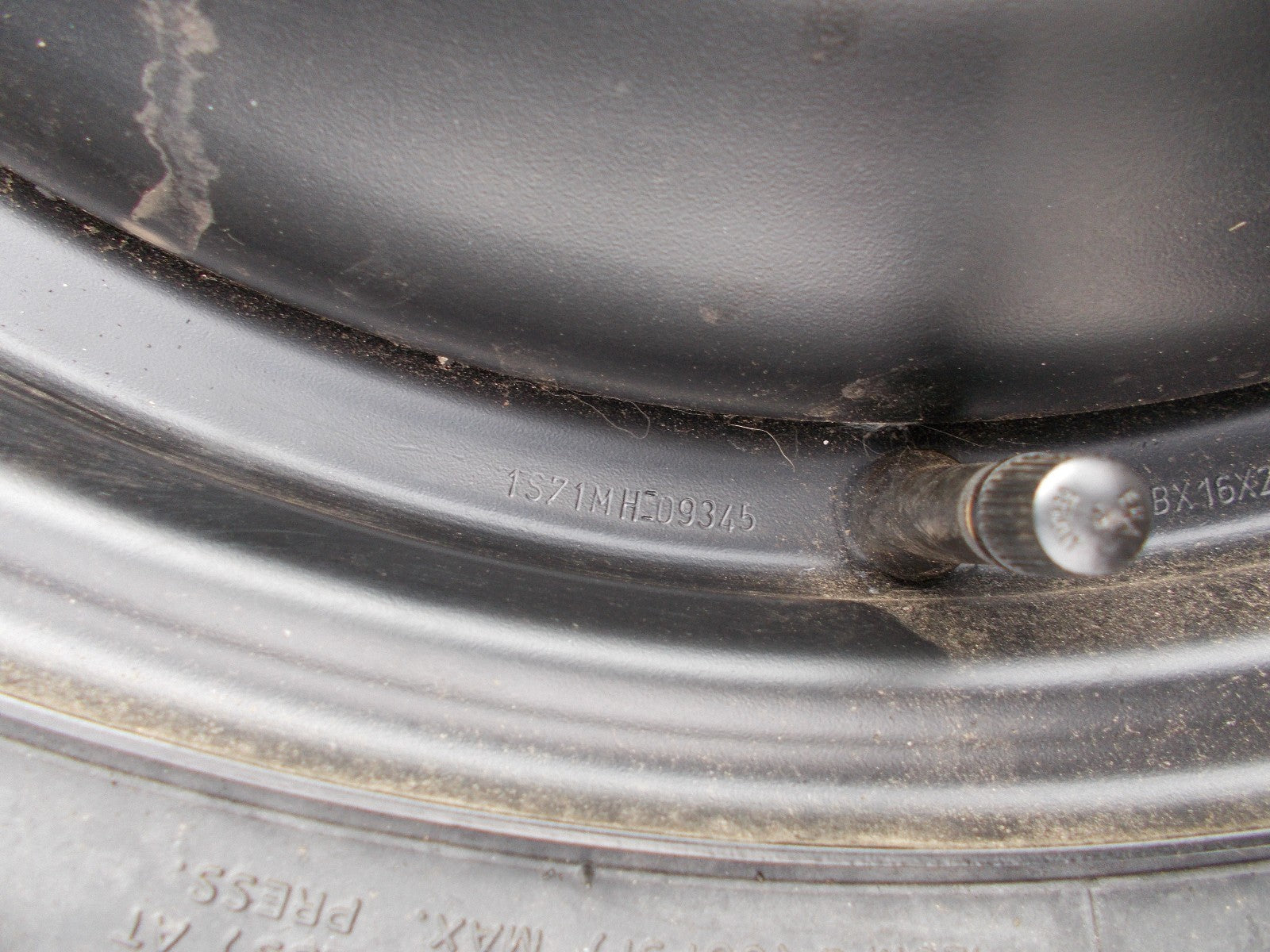 FORD FOCUS HANKOOK 5 STUD 16 INCH SPARE STEEL WHEEL 125/85 R16 1S71MH 09345