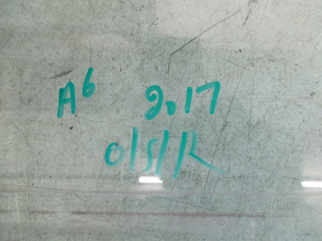 AUDI A6 2017 C7 OSR REAR DRIVER SIDE DOOR WINDOW GLASS